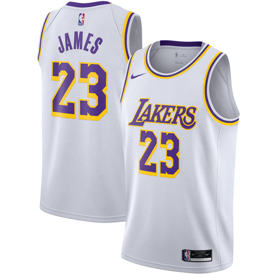 Los Angeles Lakers LeBron James White Jersey