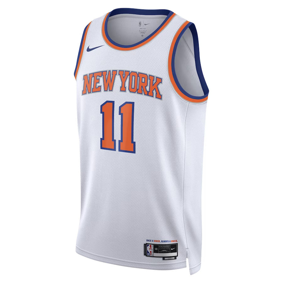 Jalen Brunson New York Knicks Sphere Icon Edition Jersey - White