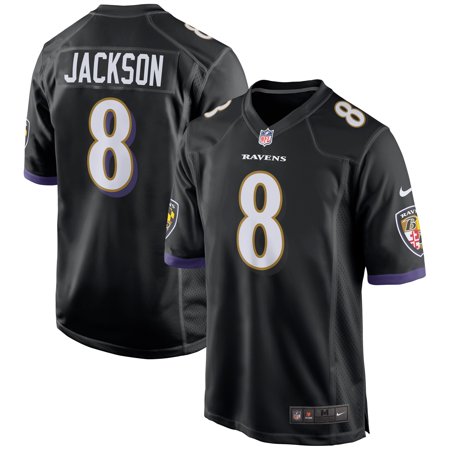 Men's Lamar Jackson Black Baltimore Ravens Game Jersey