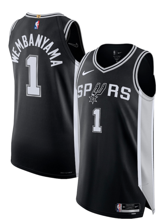 Men's San Antonio Spurs Victor Wembanyama Black Jersey