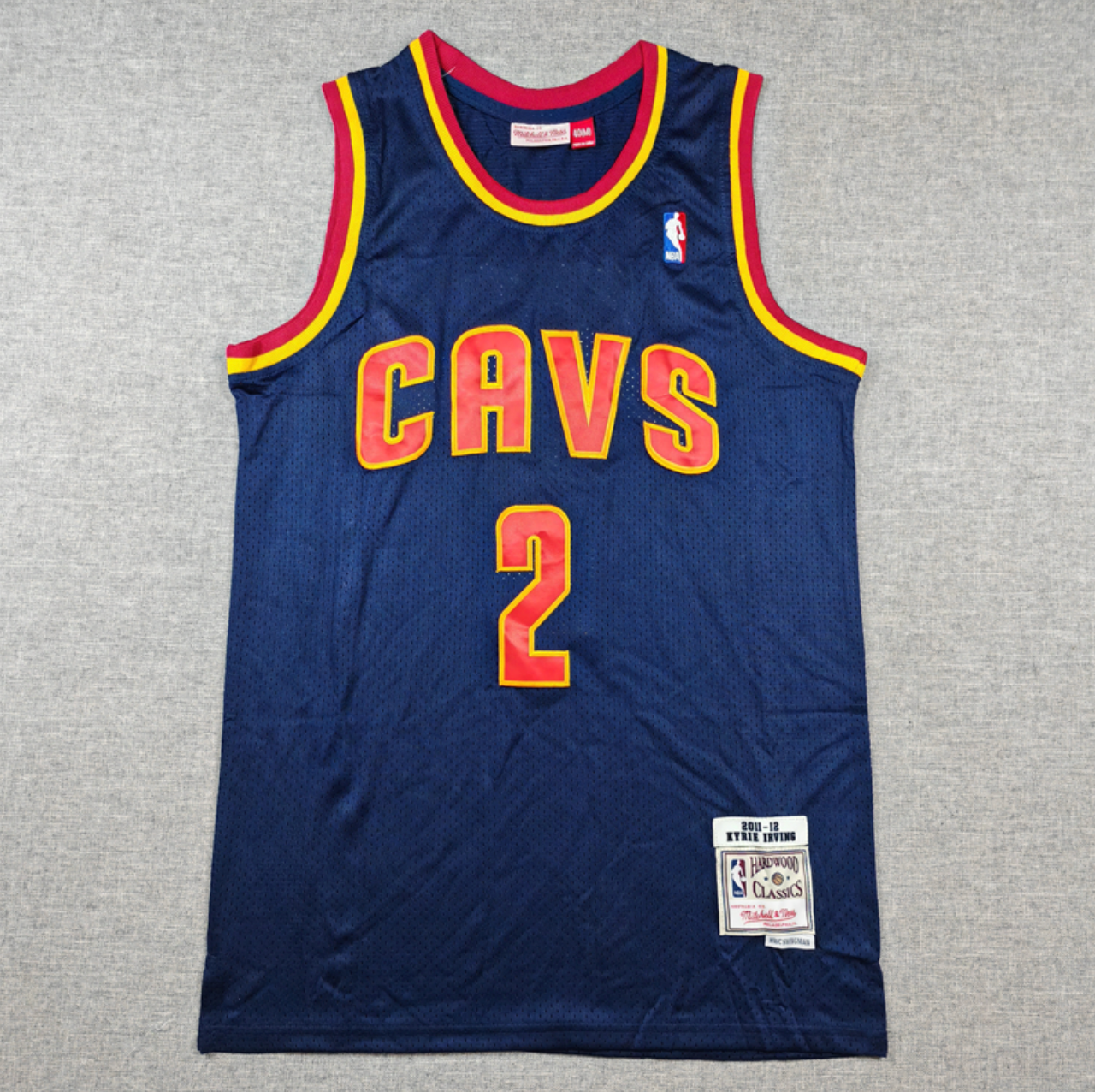 Men's Cleveland Cavaliers Kyrie Irving Blue 2011/12 Hardwood Classics Swingman Jersey