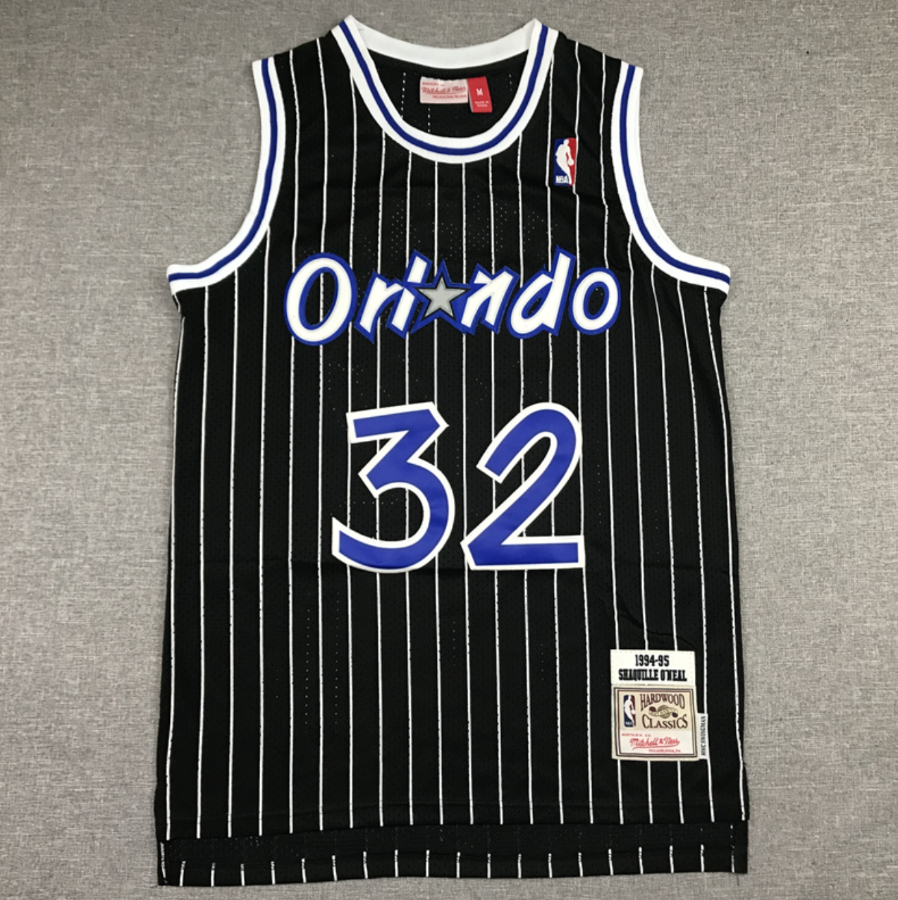 Shaquille O'Neal Black Orlando Magic Hardwood Classics Swingman Jersey