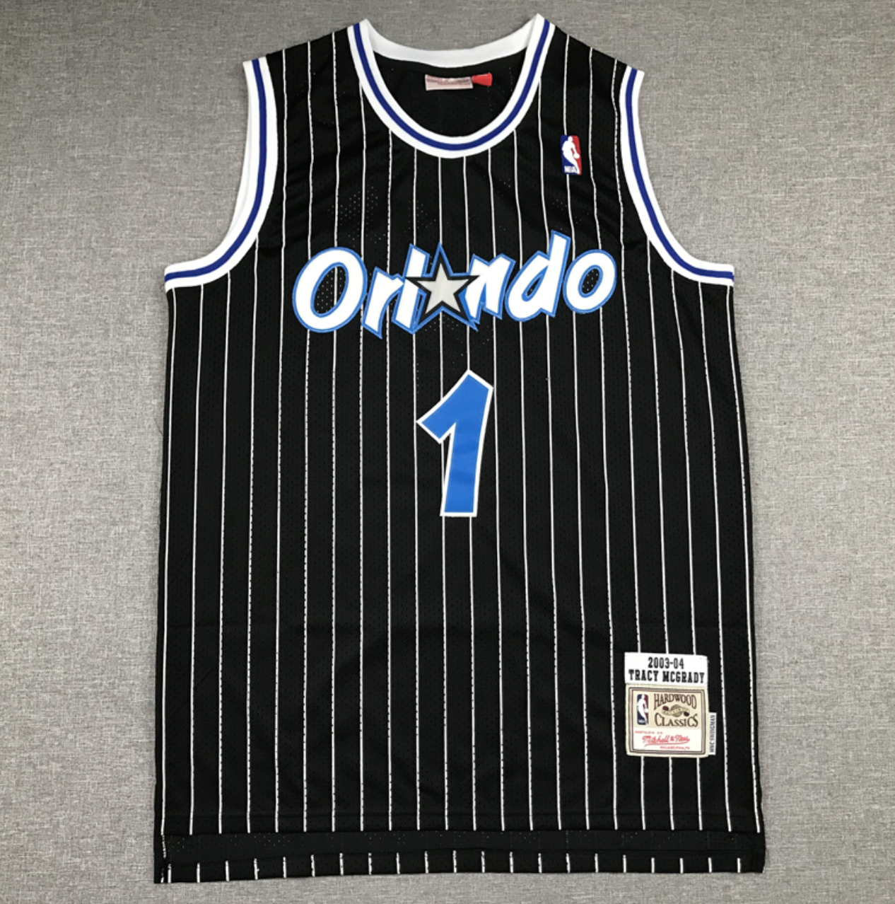 Tracy McGrady Black Orlando Magic Hardwood Classics Swingman Jersey 2003/04