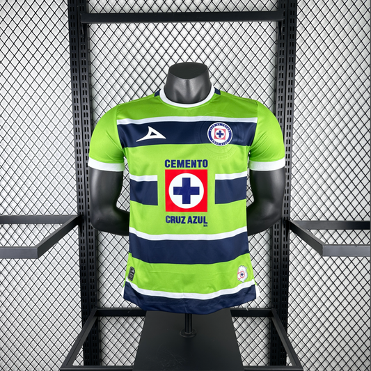 Cruz Azul Navy Lime Green Jersey