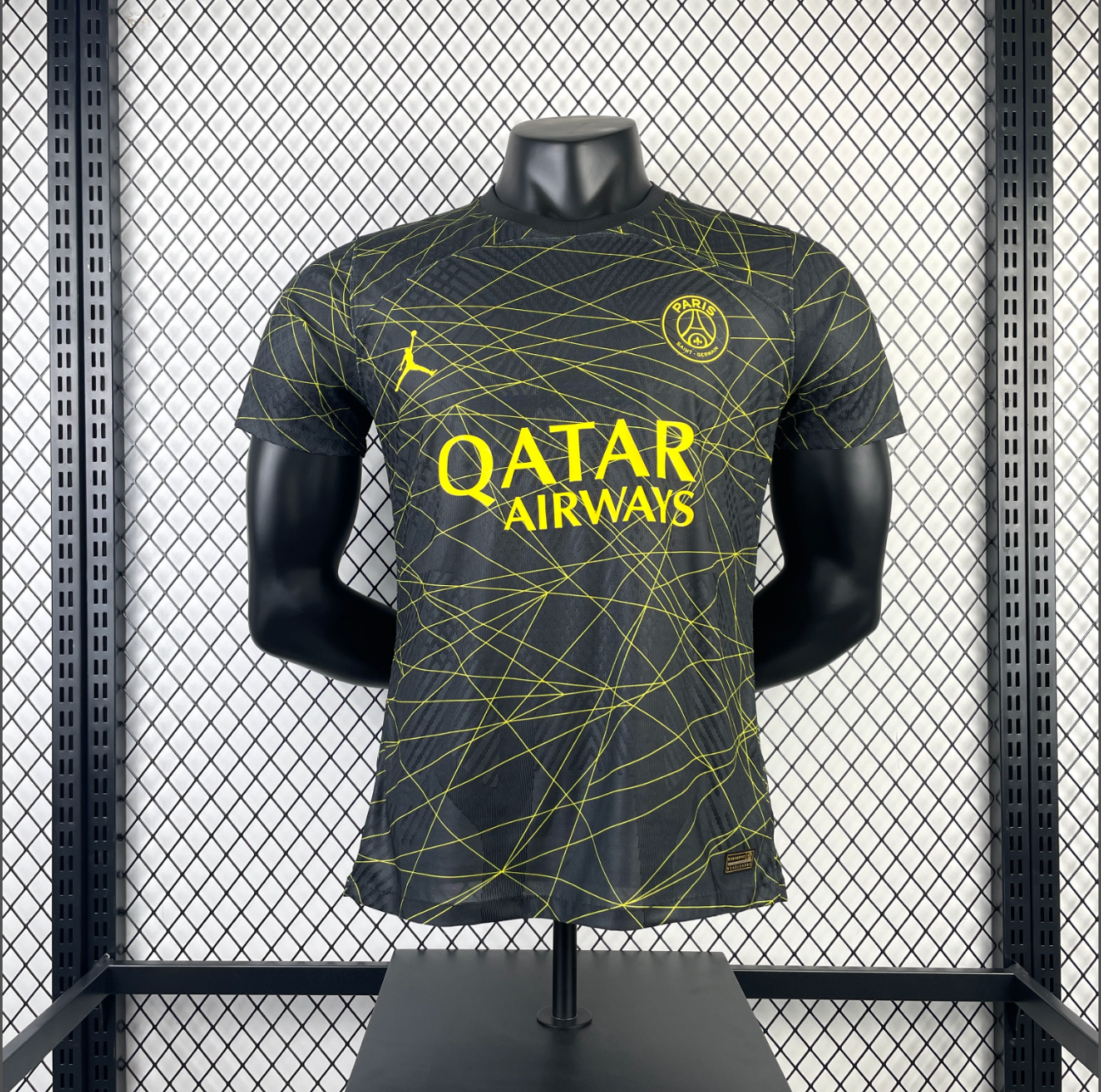 2023 PSG Fourth Jersey - Black/Yellow