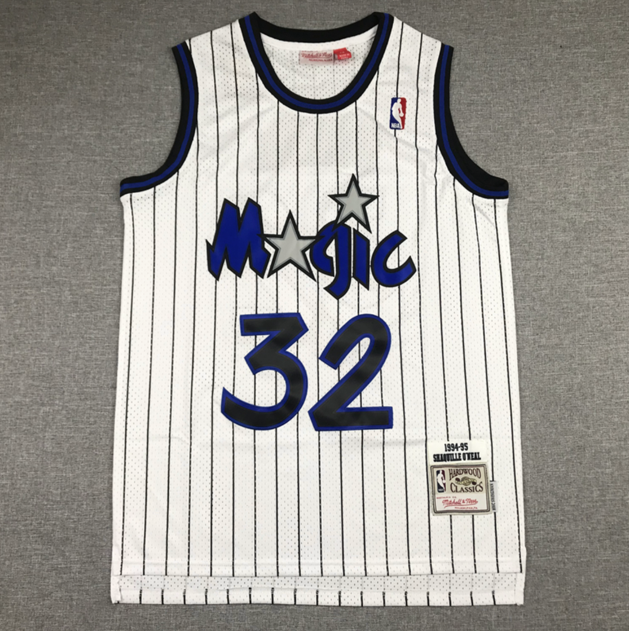 Shaquille O'Neal White Orlando Magic Hardwood Classics Swingman Jersey 1994/95