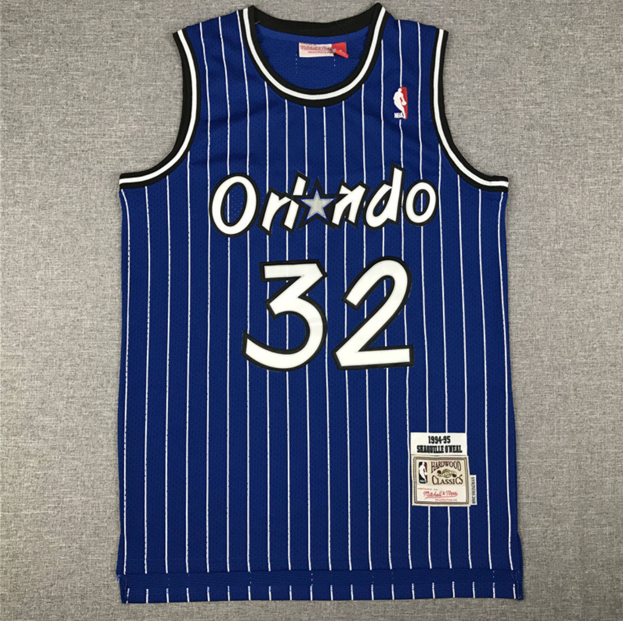 Shaquille O'Neal Blue Orlando Magic Hardwood Classics Swingman Jersey