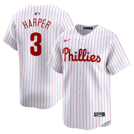 Men's Philadelphia Phillies Bryce Harper White Home Jersey