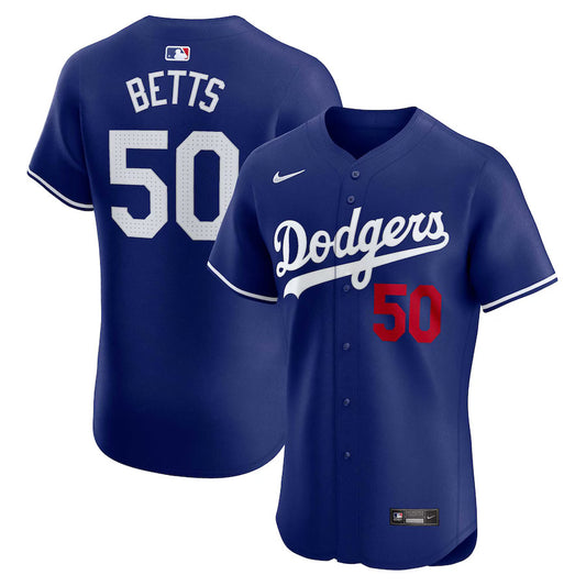 Men's Los Angeles Dodgers Mookie Betts Royal Alternate Elite Player Jersey